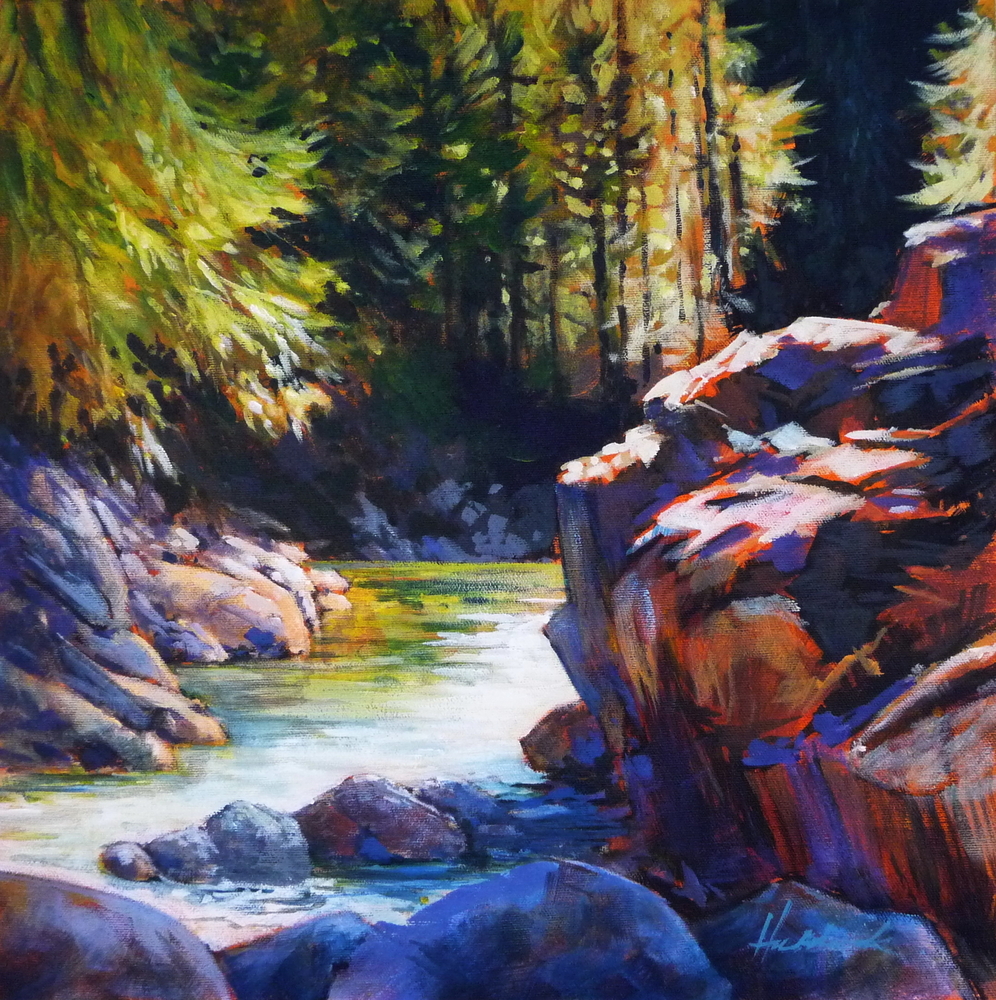 Perry Haddock - Sold Paintings - Above The Falls