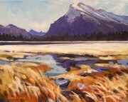 Study, Mt. Rundle from Vermilion Lake
